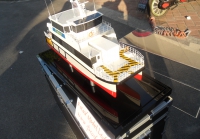custom made model of 24m catamaran